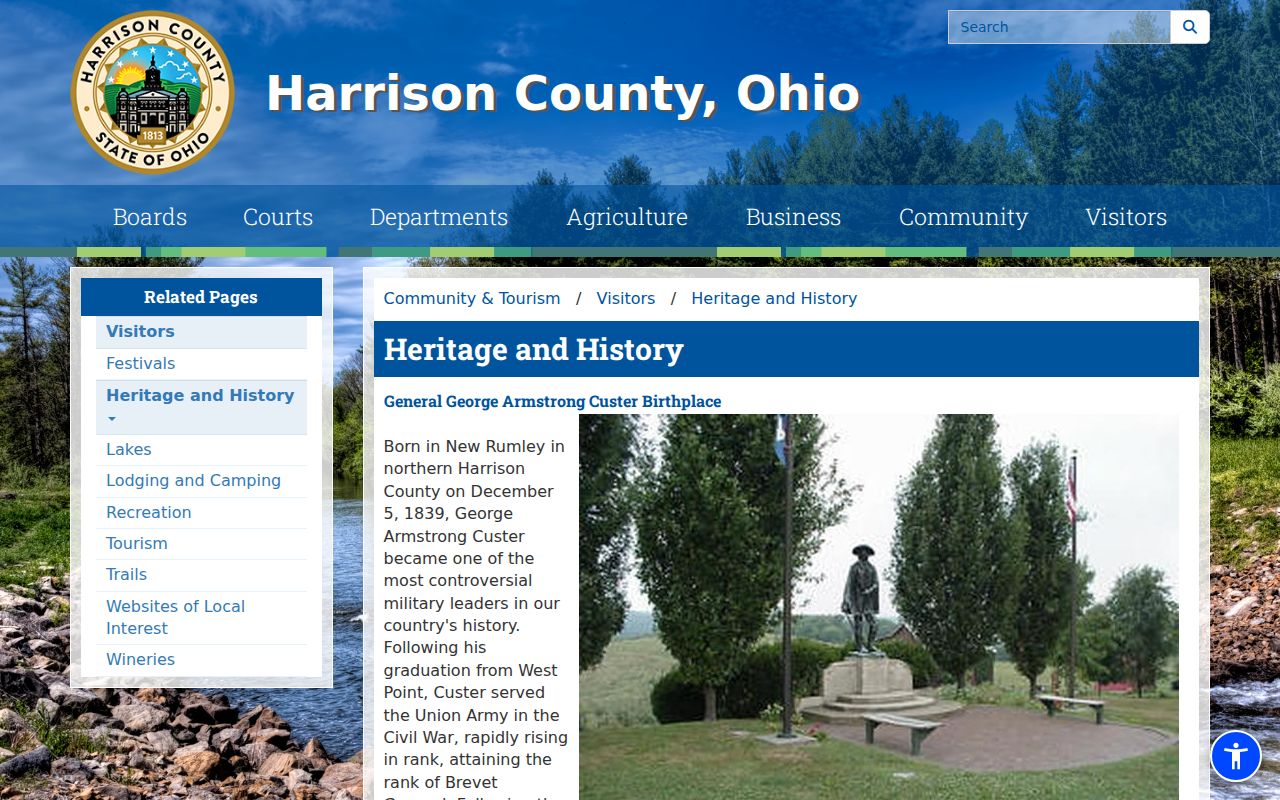 Cadiz court records Harrison County heritage and courthouse context