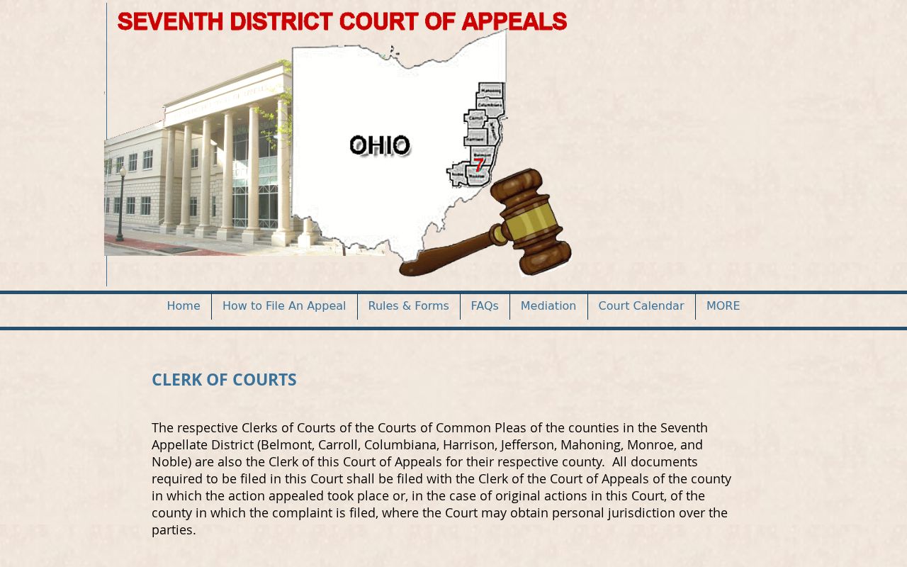 Harrison County court docket Seventh District clerk information