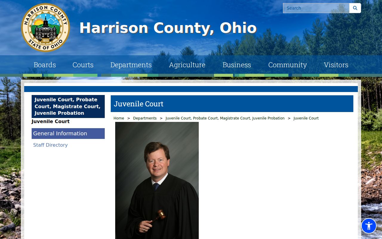 Harrison County criminal court dockets Juvenile Court information