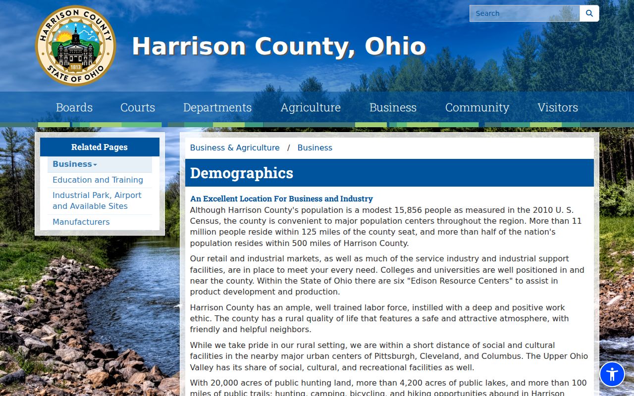 Hopedale court records Harrison County demographics context