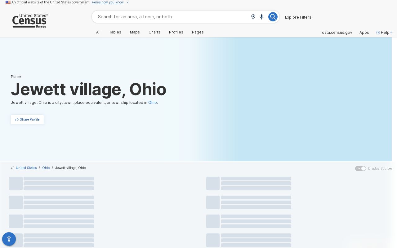 Jewett court records Census profile and village context