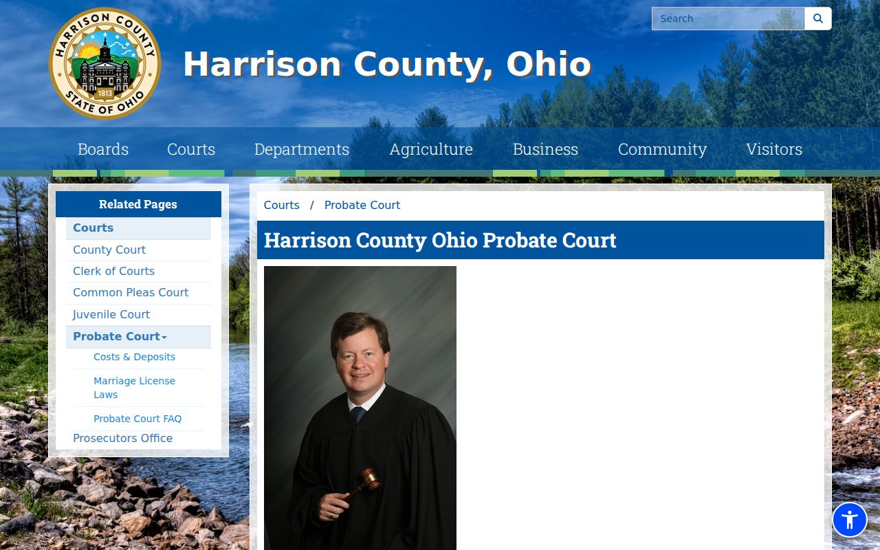 Scio court records Harrison County Probate Court access